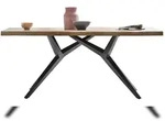 SIT M&ouml;bel Tisch Baumkante | Platte 56 mm Akazie natur | 220x100 cm | Metallgestell