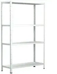 Schulte Regalwelt Lagerregal mit 4 PowerMAX-Fachb&ouml;den, 200x100x50cm Regalsystem,