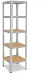 shelfplaza HOME 180x60x60 cm Schwerlastregal in verzinkt mit 5 B&ouml;den und 175 kg