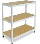 shelfplaza HOME 90x120x40 cm Schwerlastregal in wei&szlig; mit 3 B&ouml;den und 175 kg