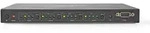 Nedis HDMI Matrix Switch - 4 x 4 port(s) - DC Power / 1x RS232 / 4x HDMI Input - 4x