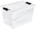Keeeper - Aufbewahrungsbox mit Deckel 52L Transparent, Kollektion Cornelia