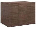 vidaXL Garten-Kissenbox PE Rattan 145x100x103 cm Braun