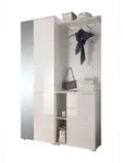moebel-dich-auf Kompaktgarderobe SLICE in wei&szlig; / MDF wei&szlig; Hochglanz, (BxHxT)