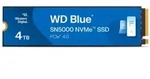 Western Digital SSD WD Blue 4TB SN5000 NVME M.2 PCIe 4.0 x4 WDS400T4B0E