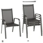 acamp&reg; acamp Stapelsessel Urban 4-er Set anthrazit/carbon; Gestell aus Aluminium mit