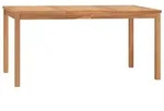 vidaXL Garten-Esstisch 160x80x77 cm Massivholz Teak