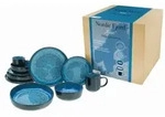 CreaTable Nordic Fjord Blue Kombiservice 10-tlg Steinzeug