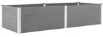 vidaXL Garten-Hochbeet 250 x 100 x 54 cm WPC Grau