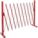Mendler Absperrgitter HWC-B34, Scherengitter Zaun Schutzgitter ausziehbar, Alu