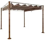 Mendler Pergola HWC-L42, Garten Pavillon Terrassen&uuml;berdachung, stabiles