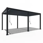 Weide Classic | Pergola Aluminium freistehend | 3 x 5,3 M | Lamellendach anthrazitᅠ