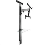 Erard EXOSTAND 600 TV Wandhalterung bis 85 Zoll mit Glasablage, Rigips
