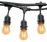 Lumisky MAFY Lichterkette 20xE27 10M Plastik Schwarz