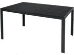 Mojawo Non-Wood Gartentisch Esstisch Aluminium anthrazit / schwarz 125x70cm