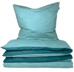 Schiesser Bettw&auml;scheset Doubleface - Renforc&eacute; - 2-teilig - 155 x 220 cm - T&uuml;rkis