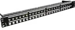 InLine&reg; Patchfeld Leerblech 48-fach, f&uuml;r RJ45 Keystone Snap-In 19"/1HE, schwarz