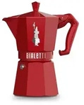 Kaffeekanne Moka Exclusive rot 6 Tassen - 25 cl Rund Aluminium Bialetti 16.5x11.5 cm