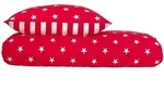 Schiesser Bettw&auml;scheset Sterne - Feinbiber - 2-teilig - 155 x 220 cm - Rot