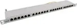 InLine&reg; Patchfeld Cat.6A 24-fach 19" 0,5HE lichtgrau RAL7035