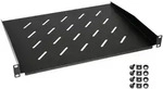HMF 65499 Fachboden f&uuml;r Serverschrank | 19 Zoll | 1 HE | 350 mm Einbautiefe 