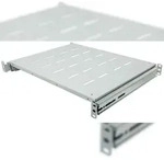INTELLINET 48,3cm 19 Zoll Fachboden ausziehbar 1 HE 600 mm tief Ablageflaeche 350mm