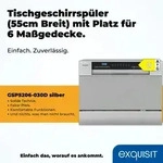 Exquisit Mini-Geschirrspüler, Tischspülmaschine, 55 cm breit, spülmaschine klein, Exquisit Mini-Geschirrspüler, Tischspülmaschine, 55 cm breit, spülmaschine klein,