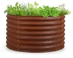 Blumfeldt Rust Grow Hochbeet Gartenbeet verzinktes Stahlblech Rost-Finish Rost