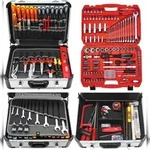 FAMEX Werkzeuge FAMEX 419-51 Profi Alu Werkzeugkoffer best&uuml;ckt - PROFESSIONAL - mit
