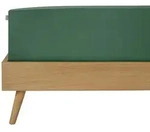 Schiesser Spannbettlaken Flexi - 95/5 - 150 x 200 cm - Dunkelgr&uuml;n