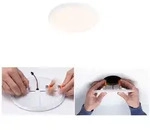 Paulmann VariFit LED Einbaupanel Veluna Edge IP44 rund 90mm 6W 450lm 3000K Wei&szlig; 
