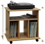 VCM Retal Regal retro f&uuml;r LP Platten Rack 4 Regale Buche dekor.
