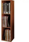 VCM Platto3 Regal f&uuml;r LP 3 Ablagen Nussbaum dekor.