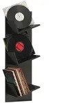 VCM Sulda Regal wandh&auml;ngend f&uuml;r LP 3 Ablagen schwarz.