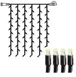 StarTrading System24 LED Lichtervorhang 1x1m Lichterkette koppelbar ohne Trafo