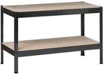 SCHULTE Regalwelt Schwerlastregal mit 2 Holzb&ouml;den, 43x120x40 cm (HxBxT), Traglast