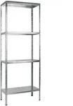 SCHULTE Regalwelt Steckregal mit 4 PowerMAX Fachb&ouml;den, 60 kg Tragkraft, 180x60x40 cm