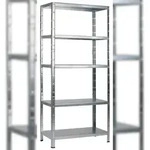SCHULTE Regalwelt Stecksystem-Grundregal, 5 B&ouml;den, 2000x1200x500, verz.