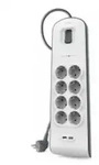 Belkin BSV804VF2M Spannungsschutz Wei&szlig; 8 AC-Ausg&auml;nge 2 m