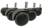 5x Hartbodenrollen ROLO EASY 11mm / 50mm B&uuml;ro-Stuhl-Rollen (5er Pack) hjh...