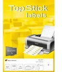 TopStick Universal-Etiketten Papier wei&szlig; selbstklebend 105x148mm 100 Blatt=400