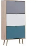 Finori Schuhschrank C-uba 42 Sonoma-Eiche und Dreifarbig