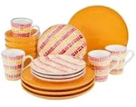 CreaTable Marbella Orange Kombiservice 16-tlg Steingut
