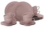 Seltmann Weiden Beat Color Glaze Kaffeeservice 18-teilig - Altrosa