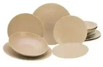 CreaTable Vesuvio Sand Tellerset 12-tlg Steinzeug