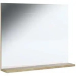 VCM Badm&ouml;bel Spiegel Landos Wei&szlig; / Honig-Eiche H. 60 x B. 50 x T. 2 cm