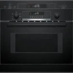 Bosch Serie 6 CMA585GB1 Einbau Mikrowelle mit Hei&szlig;luft, 60 x 45 cm, Schwarz