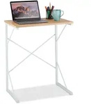 Relaxdays Schreibtisch, kleiner B&uuml;ro Tisch, Mini Computertisch, HBT: 75x60x40 cm,