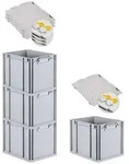 PROREGAL SuperSparSet 4x Eurobox NextGen Economy mit Scharnierdeckel & gelben