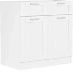 VCM K&uuml;chenm&ouml;bel Unterschrank Colura Wei&szlig; H. 82 x B. 80 x T. 46 cm